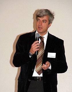 Prof. Stefan Bornstein während seines Vortrages über die „Diabetes-Epidemie“