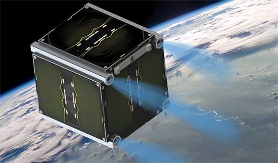 © Archiv Universität Würzburg; Auf dem 1 kg schweren Nano-Satelliten "UWE-4" der Universität Würzburg kommen die Antriebe von Morpheus Space bereits zum Einsatz.
